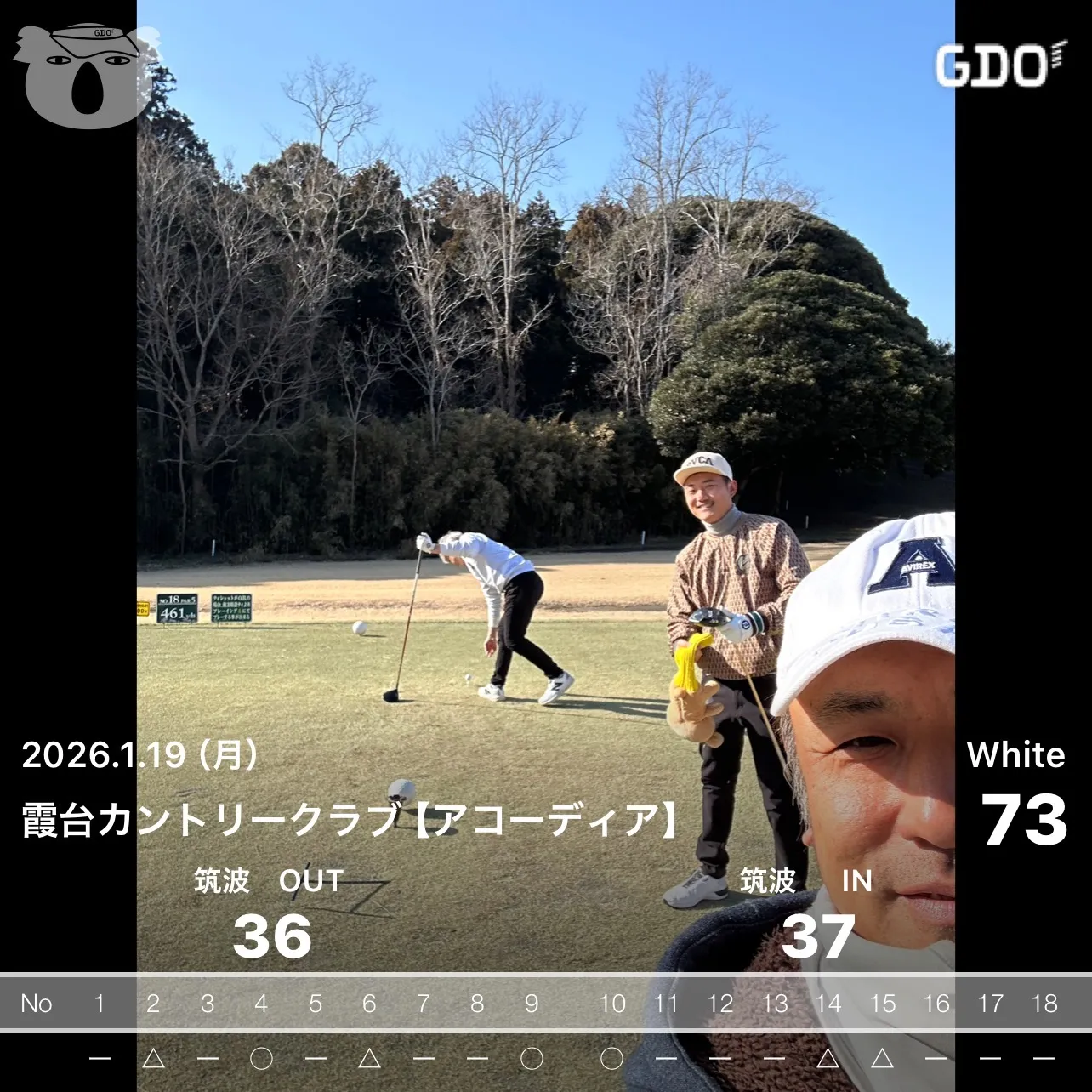 今年２回目のラウンドは会員様と一緒に⛳️ 